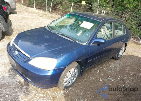2003 Honda Civic Ex from USA, damaged, VIN 1HGES268X3L033522